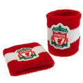 Red-White - Front - Liverpool FC Crest Wristband (Pack of 2)