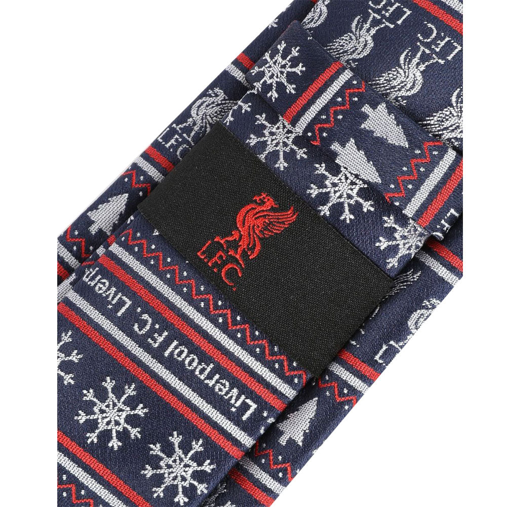 Navy-Red-White - Lifestyle - Liverpool FC Mens Christmas Tie
