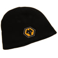 Black-Yellow - Back - Wolverhampton Wanderers FC Unisex Adult Crest Beanie
