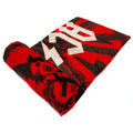 Red-Black-White - Back - AC-DC Premium Coral Fleece Blanket