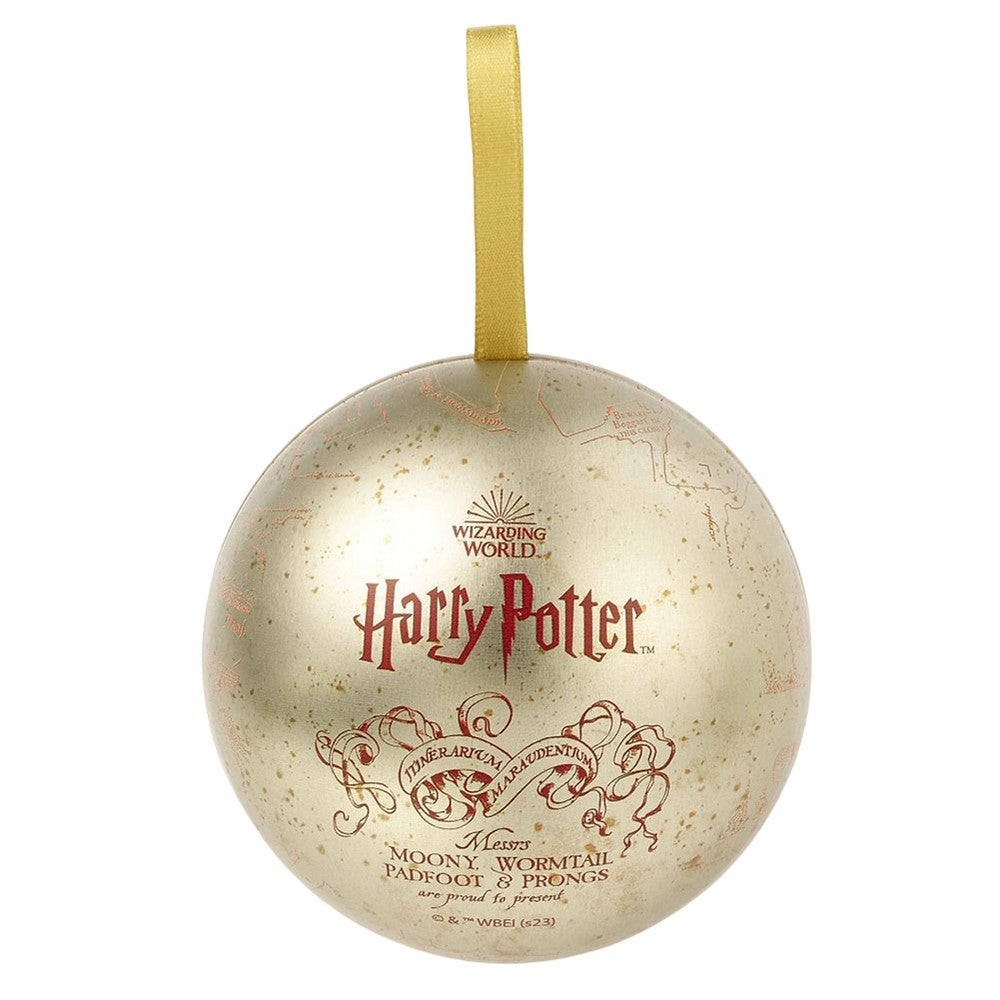 Champagne-Burgundy - Back - Harry Potter Marauders Map Christmas Bauble