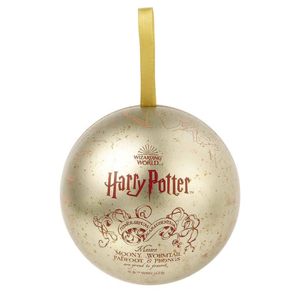 Champagne-Burgundy - Back - Harry Potter Marauders Map Christmas Bauble