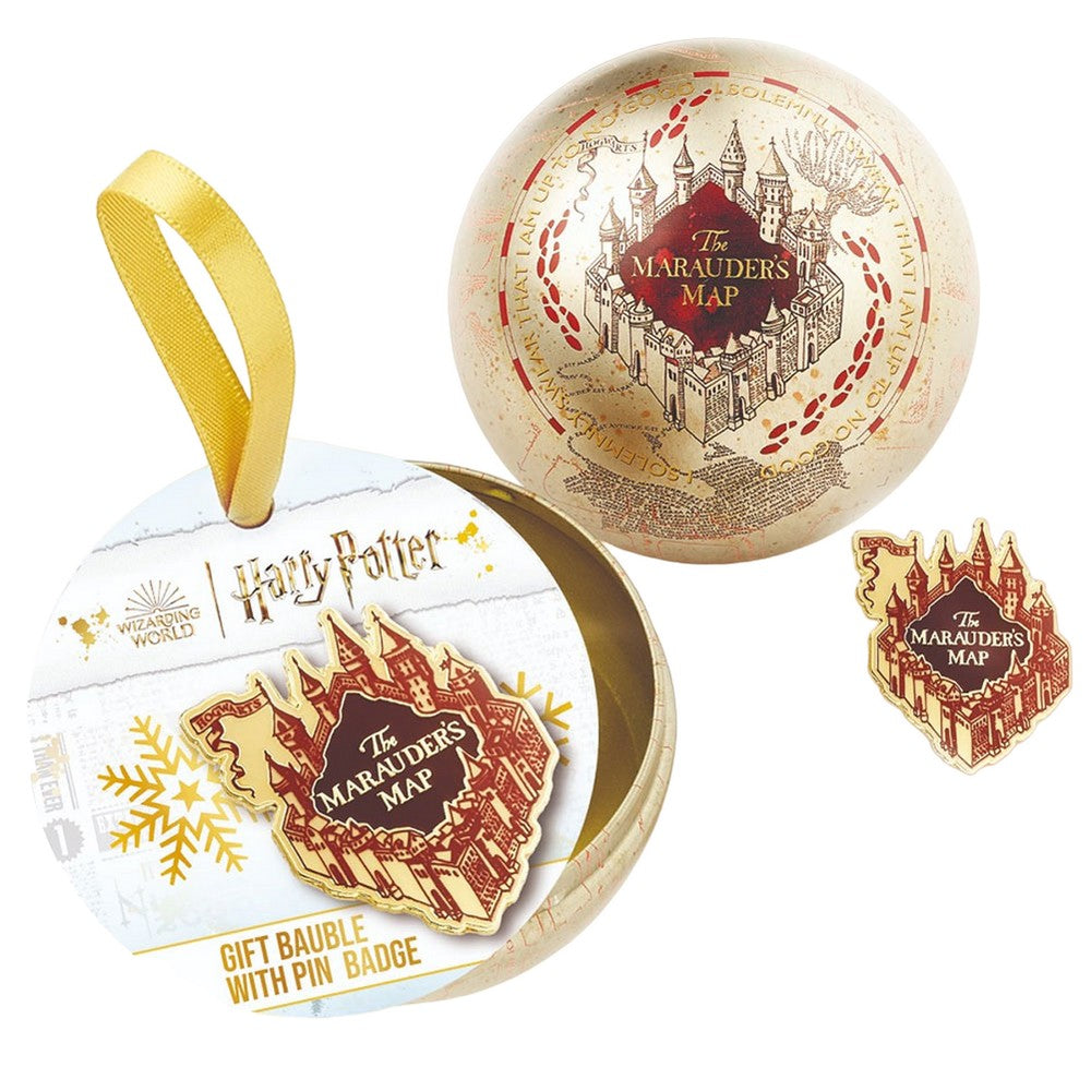 Champagne-Burgundy - Side - Harry Potter Marauders Map Christmas Bauble