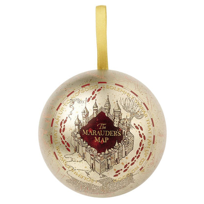 Champagne-Burgundy - Front - Harry Potter Marauders Map Christmas Bauble