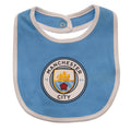 Multicoloured - Side - Manchester City FC Baby Bibs (Pack of 2)