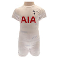 White-Red - Front - Tottenham Hotspur FC Baby 2023-2024 T-Shirt & Shorts Set