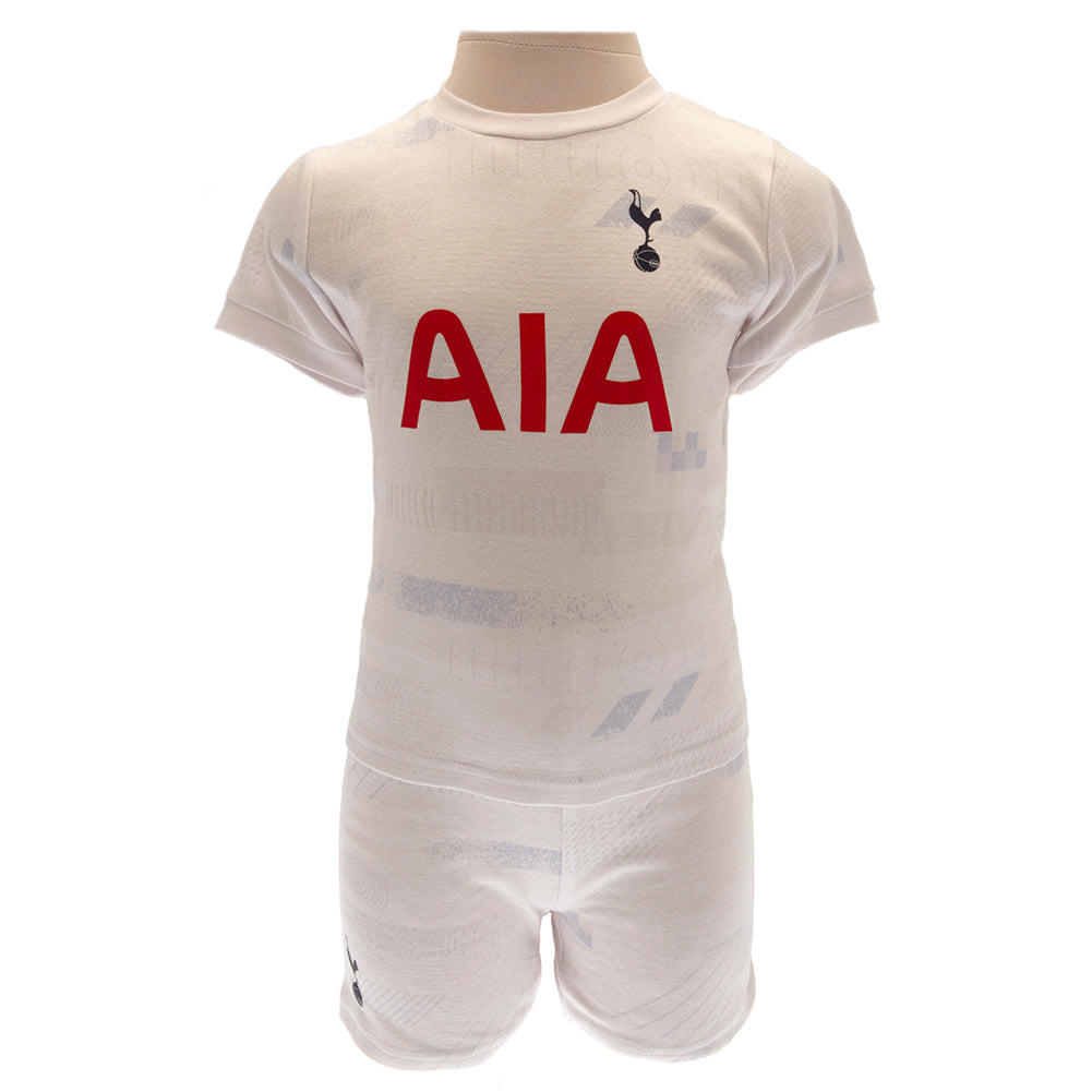 White-Red - Front - Tottenham Hotspur FC Baby 2023-2024 T-Shirt & Shorts Set