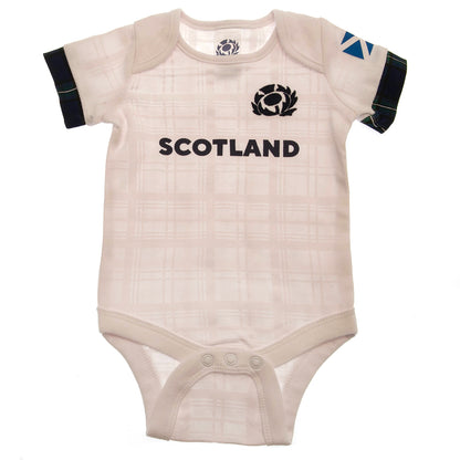 White-Navy - Side - Scotland RU Baby 2023-2024 Bodysuit (Pack of 2)