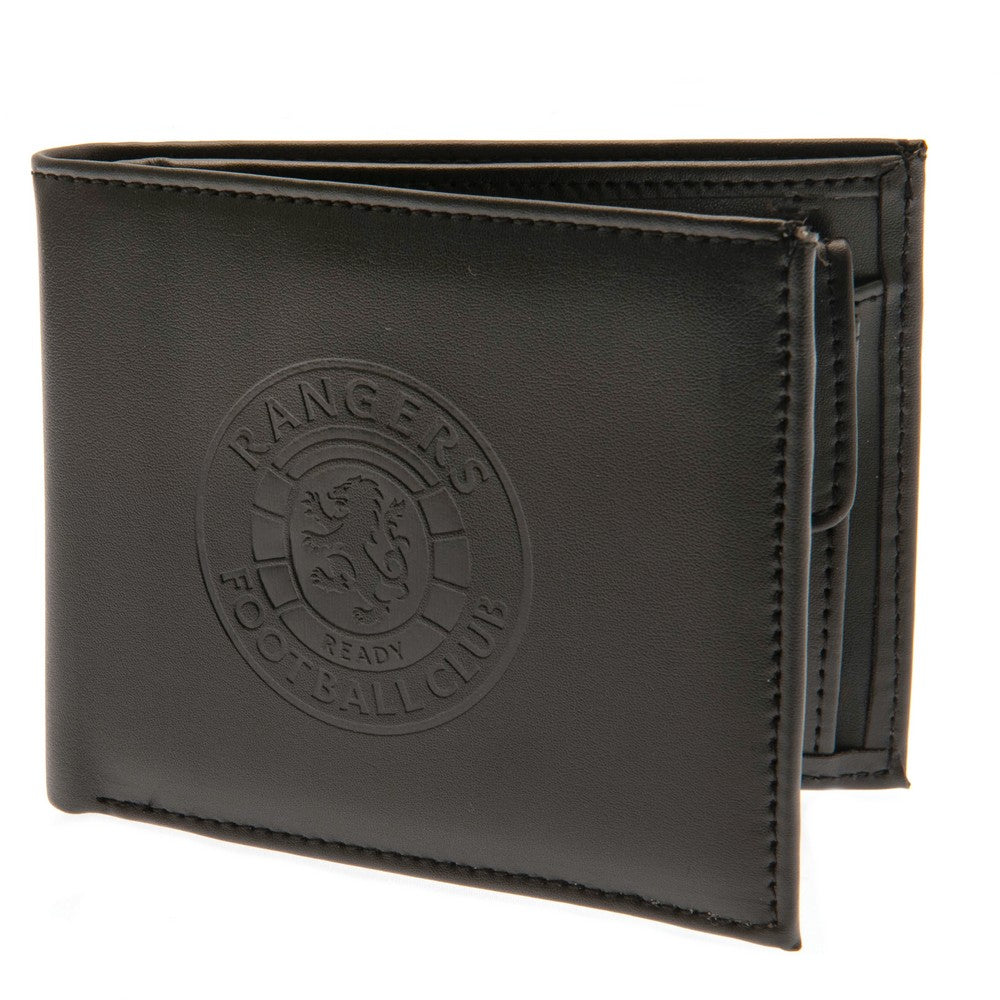 Black - Back - Rangers FC Debossed PU Wallet