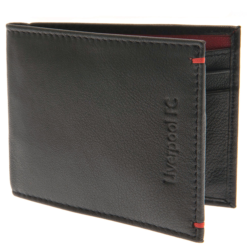 Black - Back - Liverpool FC Embossed Leather Wallet