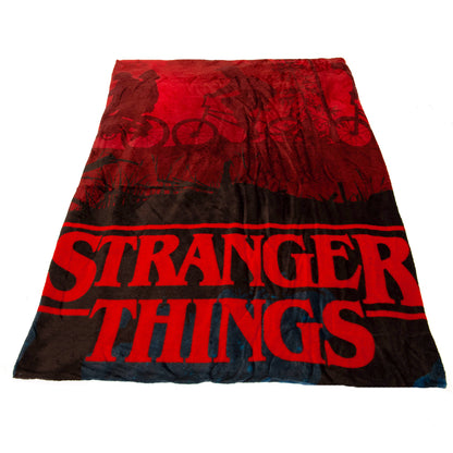 Blue-Red - Front - Stranger Things Upside Down Coral Fleece Blanket