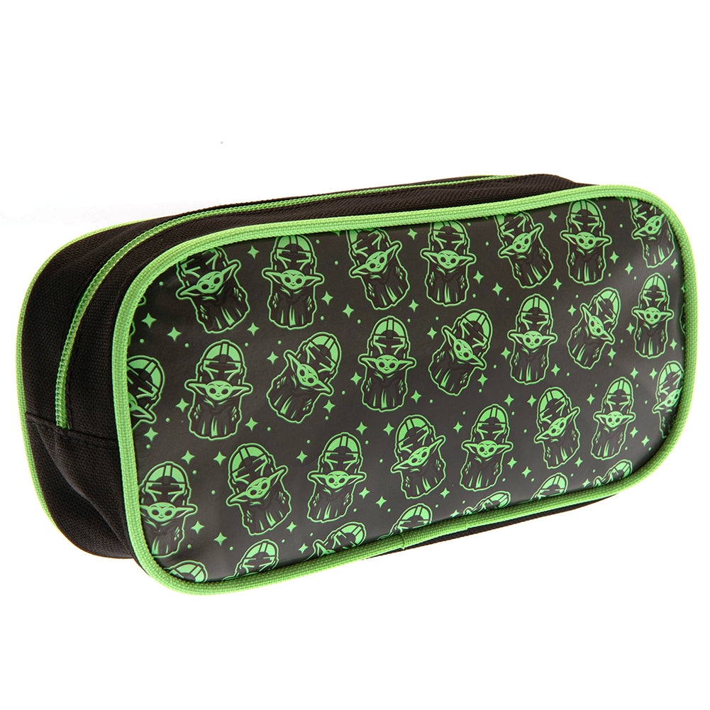Black-Green - Back - Star Wars The Mandalorian Pencil Case
