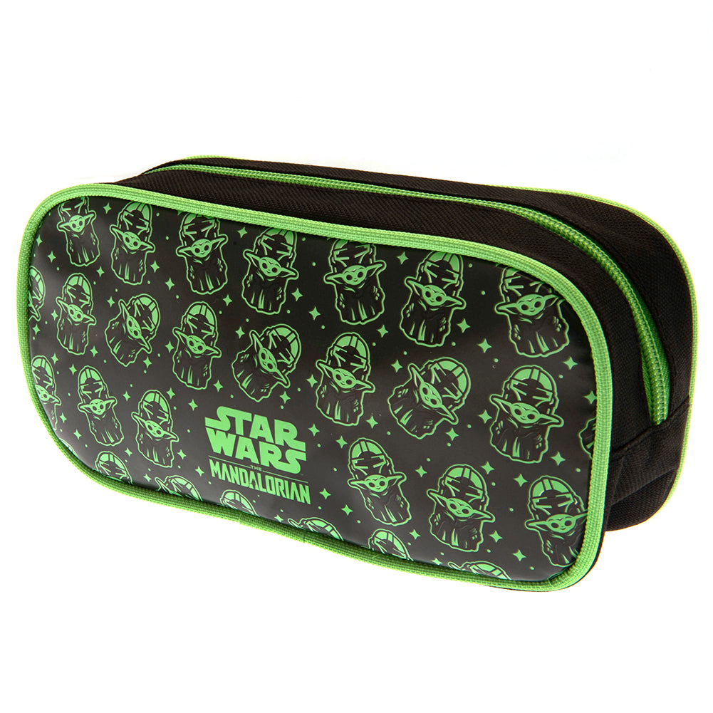 Black-Green - Side - Star Wars The Mandalorian Pencil Case
