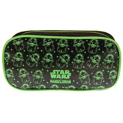 Black-Green - Front - Star Wars The Mandalorian Pencil Case