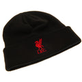 Black-Red - Back - Liverpool FC Unisex Adult Turned Up Cuff Beanie