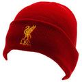 Red-Yellow - Front - Liverpool FC Unisex Adult Turned Up Cuff Beanie