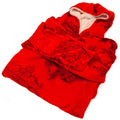 Red-White - Back - Liverpool FC Childrens-Kids Fleece Long-Sleeved Hoodie Blanket