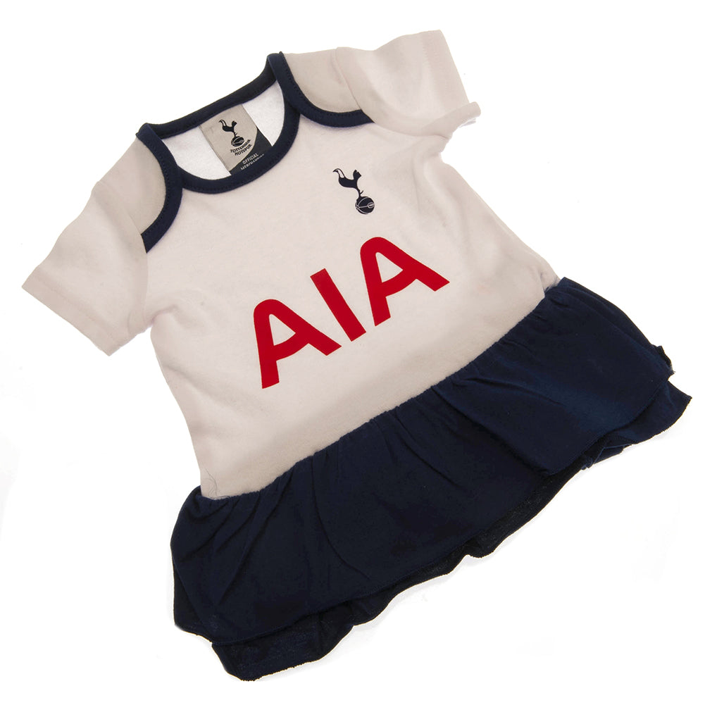 White-Navy - Back - Tottenham Hotspur FC Baby Tutu Skirt Bodysuit