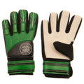 Green-White - Front - Celtic FC Childrens-Kids Delta Goalkeeper Gloves