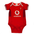 Red-White-Black-Yellow - Back - Wales RU Baby Bodysuit (Pack of 2)