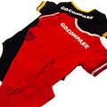 Red-White-Black-Yellow - Lifestyle - Wales RU Baby Bodysuit (Pack of 2)