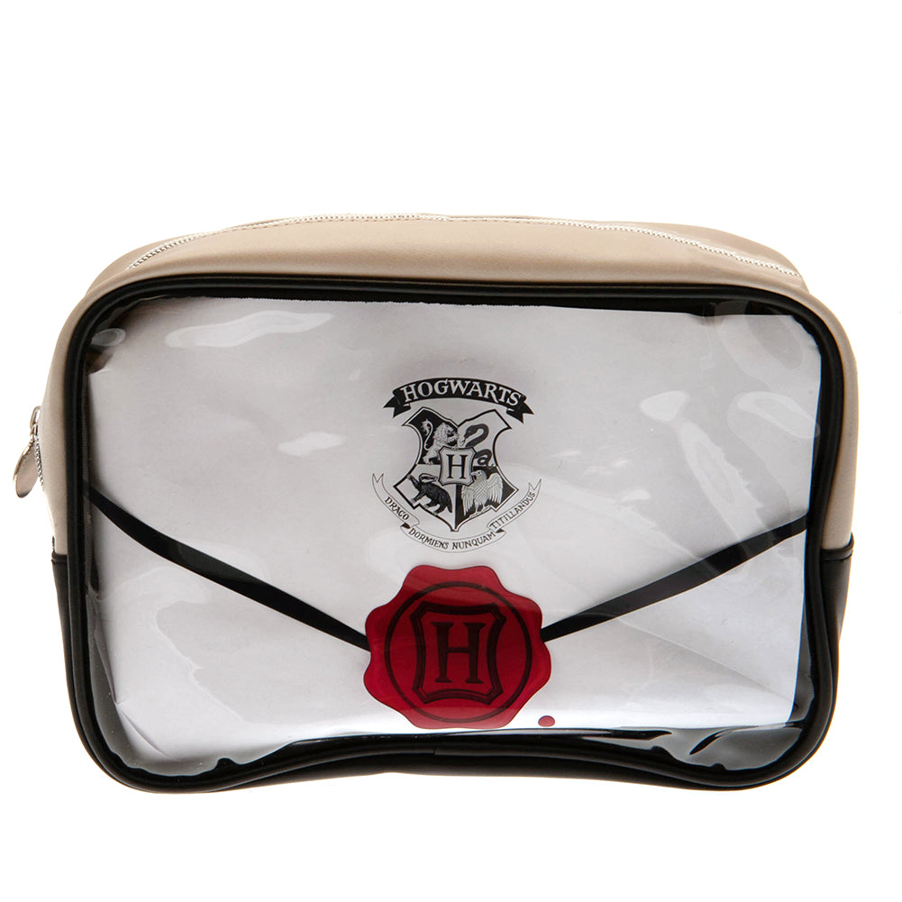 White-Brown-Black - Side - Harry Potter PU Toiletry Bag Set (Pack of 2)