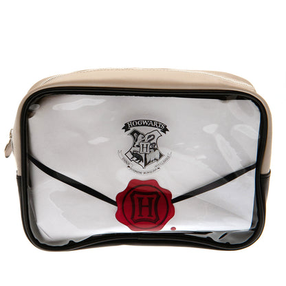 White-Brown-Black - Side - Harry Potter PU Toiletry Bag Set (Pack of 2)