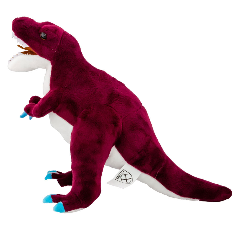 Claret-Blue-White - Back - West Ham United FC T-Rex Plush Toy