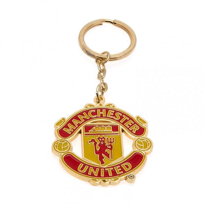Yellow-Red - Front - Manchester United FC Keyring