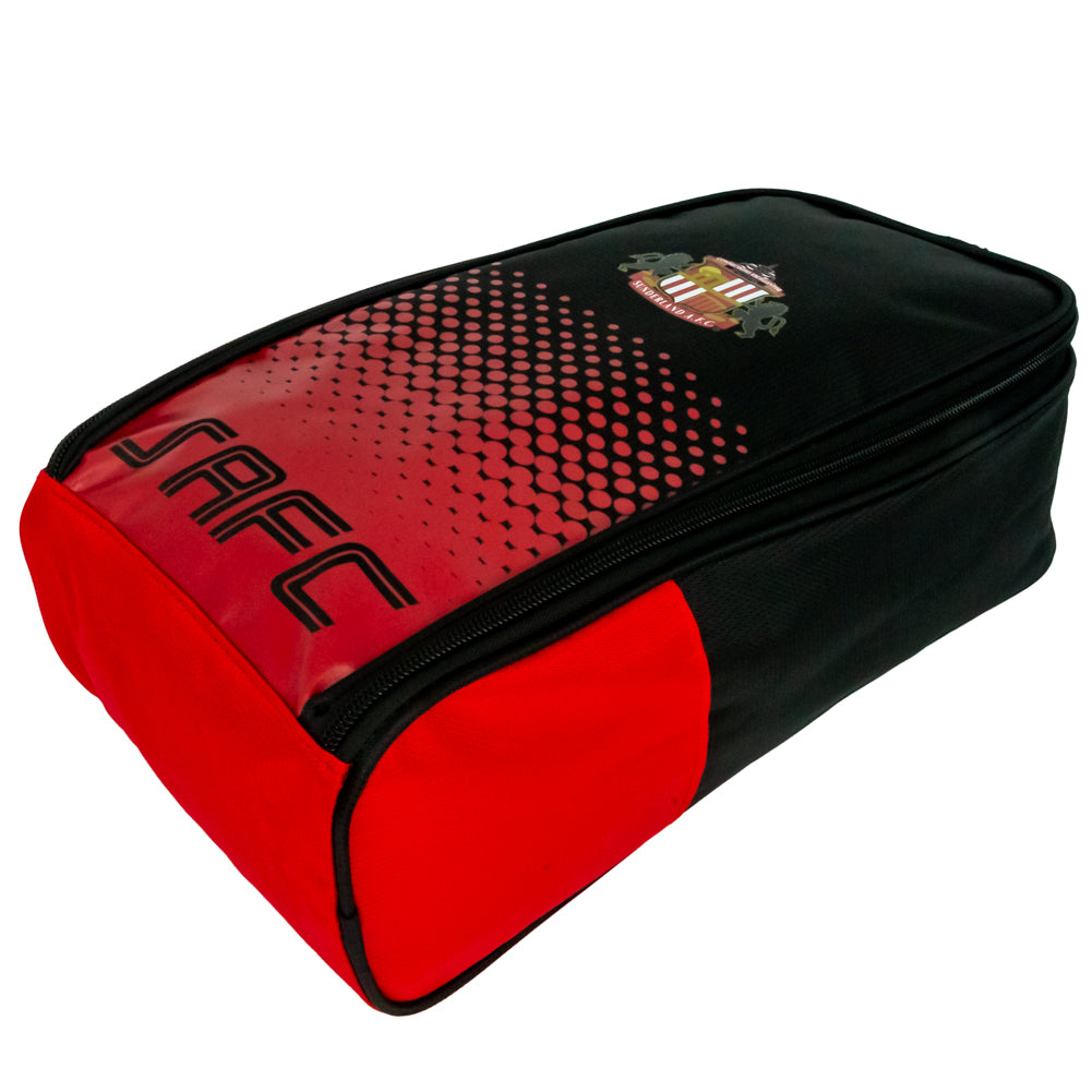 Black-Red - Back - Sunderland AFC Fade Boot Bag