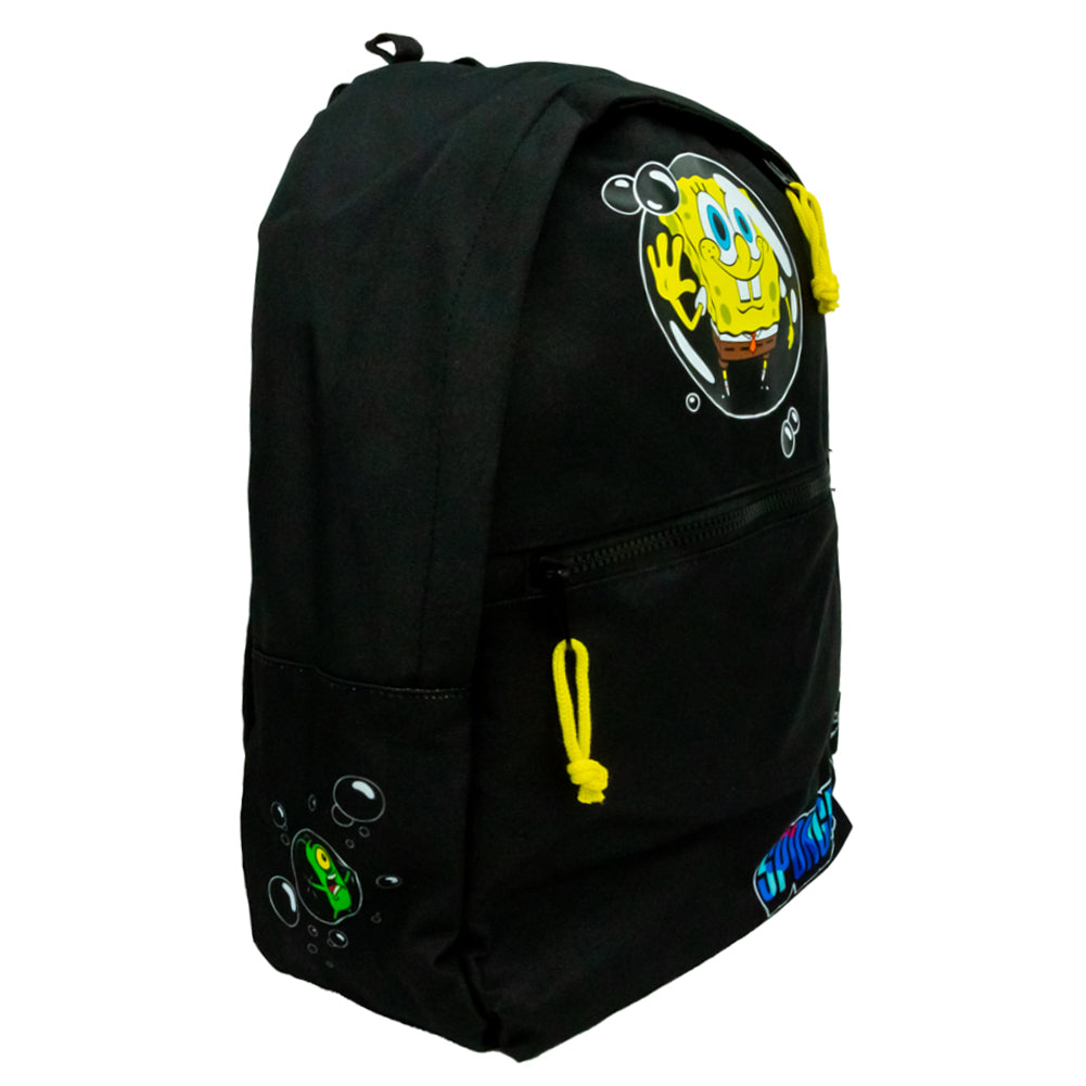 Black-Yellow - Side - SpongeBob SquarePants Premium Backpack