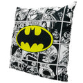Black-White-Yellow - Front - Batman Logo Polyester Comic Cushion