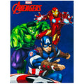 Multicoloured - Front - Avengers Fleece Logo Blanket