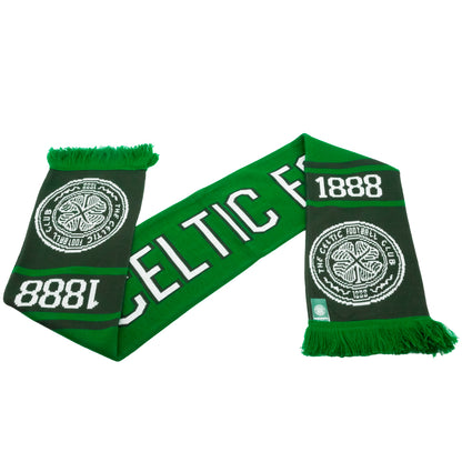 Green-White - Back - Celtic FC Nero Winter Scarf