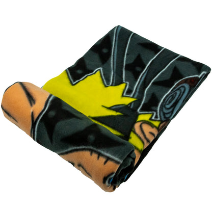Black-Dark Grey - Side - Naruto: Shippuden Fleece Blanket