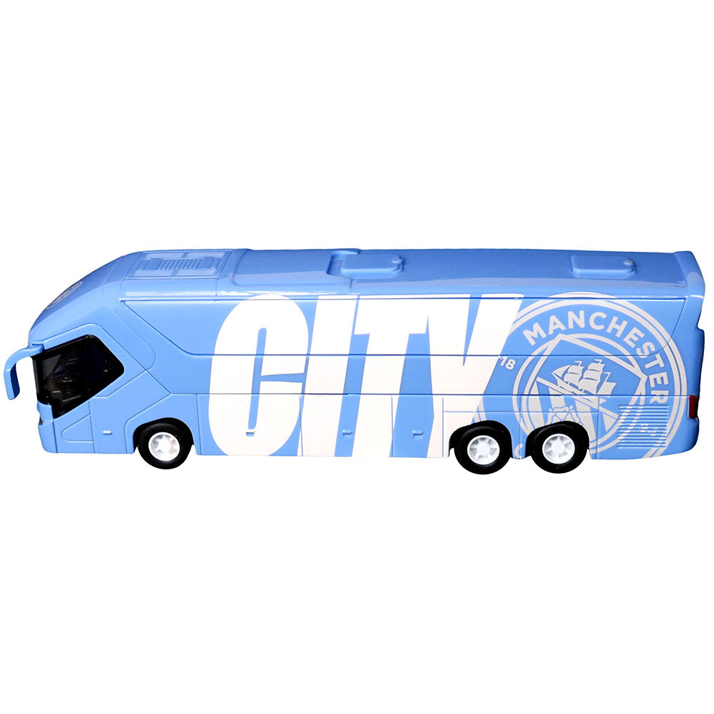 Sky Blue-White - Back - Manchester City FC Die Cast Toy Bus