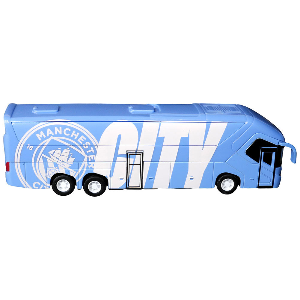 Sky Blue-White - Side - Manchester City FC Die Cast Toy Bus