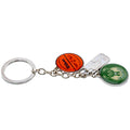 Green-Silver-Orange - Back - Milwaukee Bucks Charm Keyring