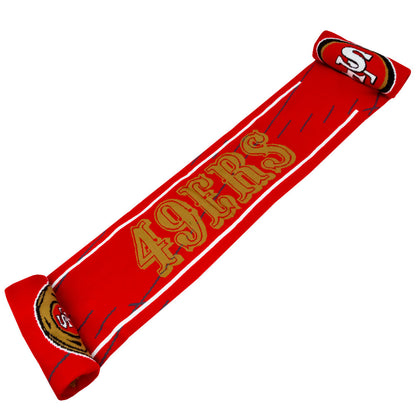 Red-Gold-White - Back - San Francisco 49ers Jacquard Scarf