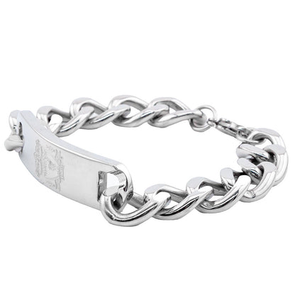 Silver - Side - Liverpool FC Chunky Bracelet