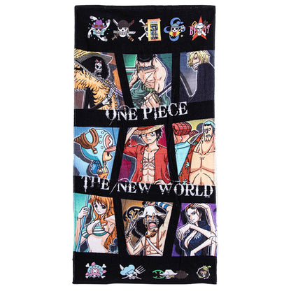 Multicoloured - Front - One Piece Characters Towel