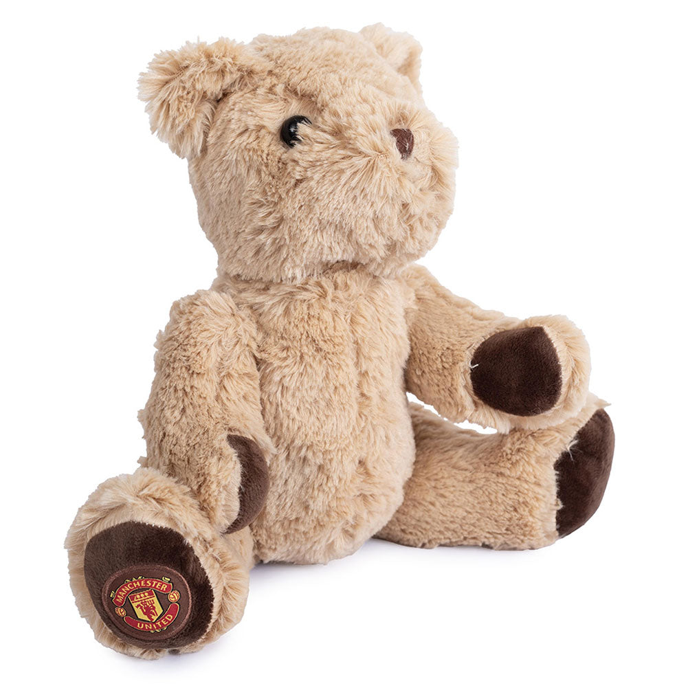 Beige-Brown - Front - Manchester United FC George Teddy Bear