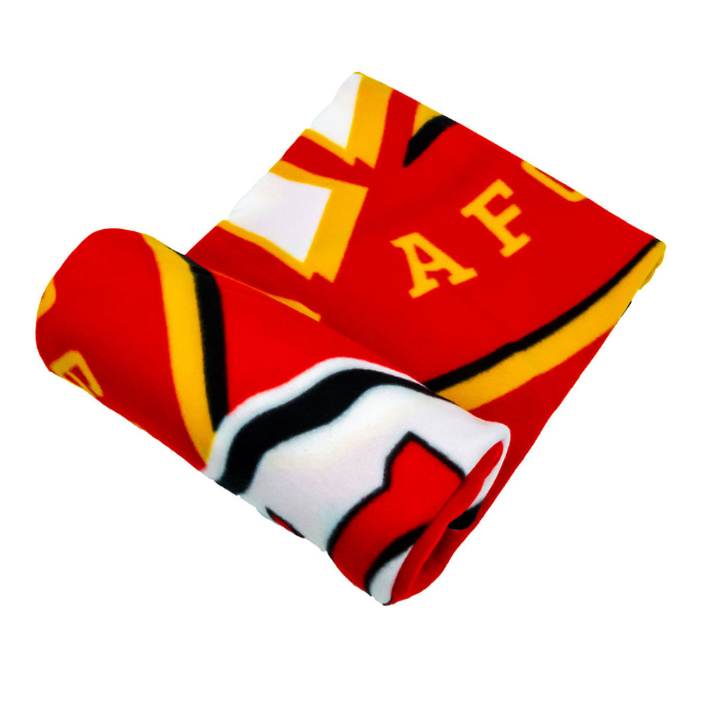 Red-Gold-White - Back - Kansas City Chiefs Fleece Crest Throw
