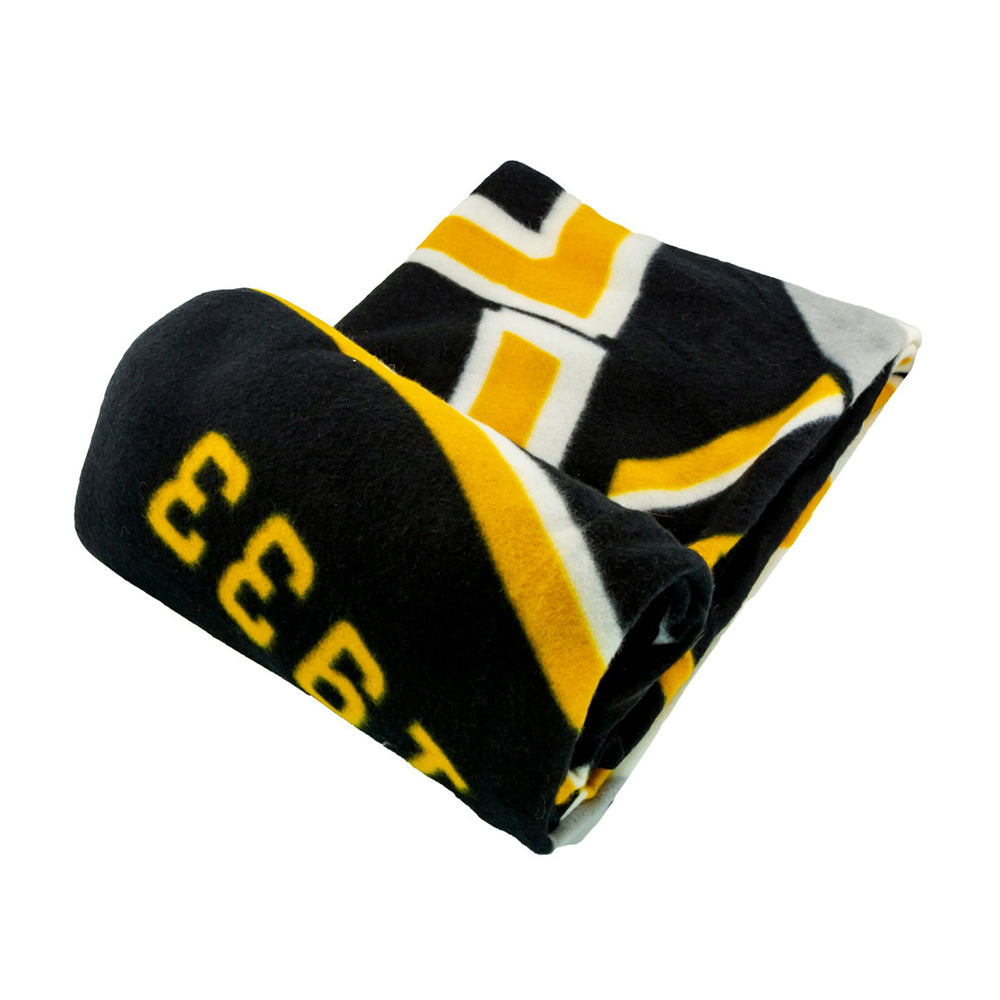 Black-Yellow-White - Back - Pittsburgh Steelers Fleece Throw