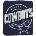 Blue-Grey - Front - Dallas Cowboys Fleece Throw