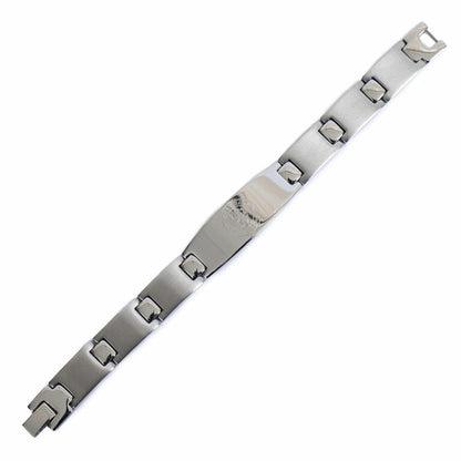 Silver - Back - Chelsea FC Oval Plate Bracelet