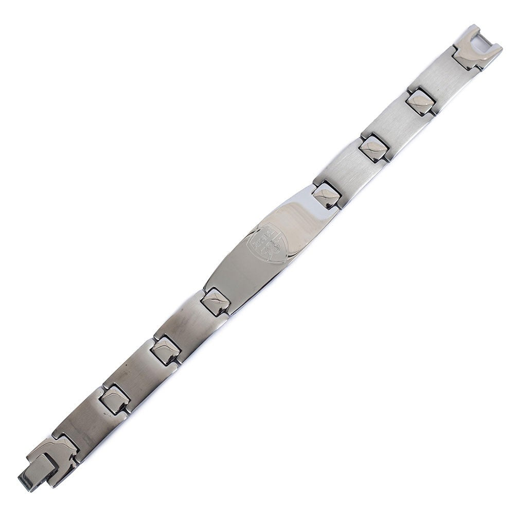 Silver - Back - Arsenal FC Oval Plate Bracelet