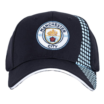 Black-Sky Blue-White - Front - Manchester City FC UCL Cap