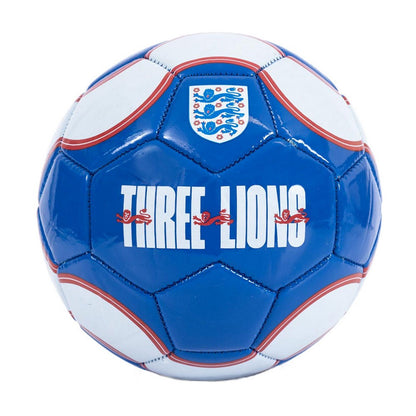 White-Blue-Red - Front - England FA Three Lions Training Ball