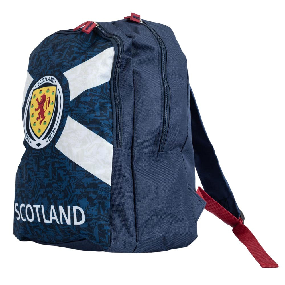 Navy Blue - Side - Scottish FA Crest Backpack